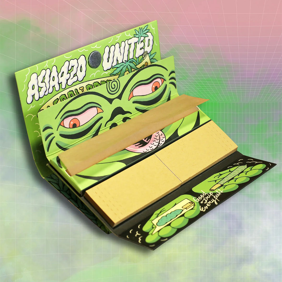 Asia420 Rolling Paper V1 (Box Of 15) - Green box Wizman