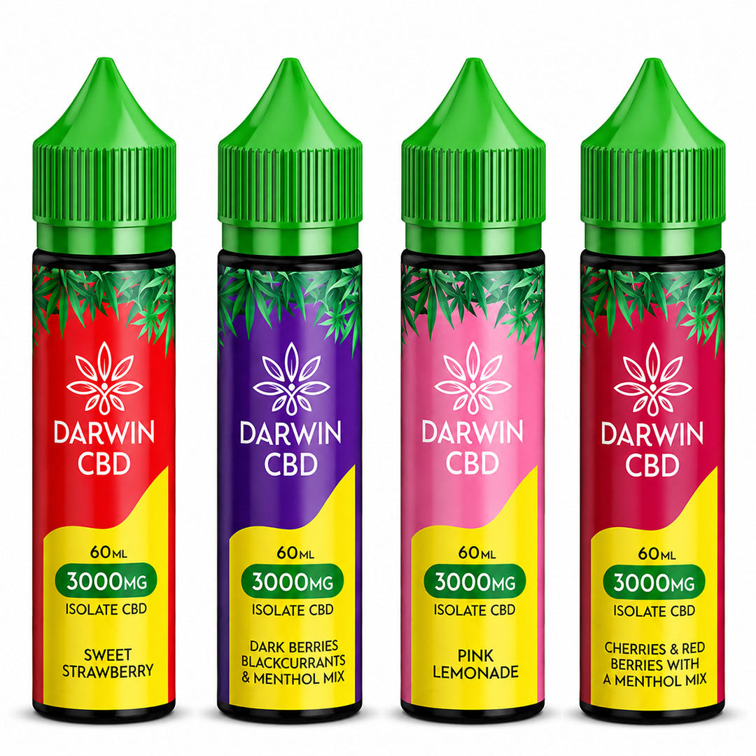 Darwin CBD E-Liquid 60ml 3000mg — 19 Flavours