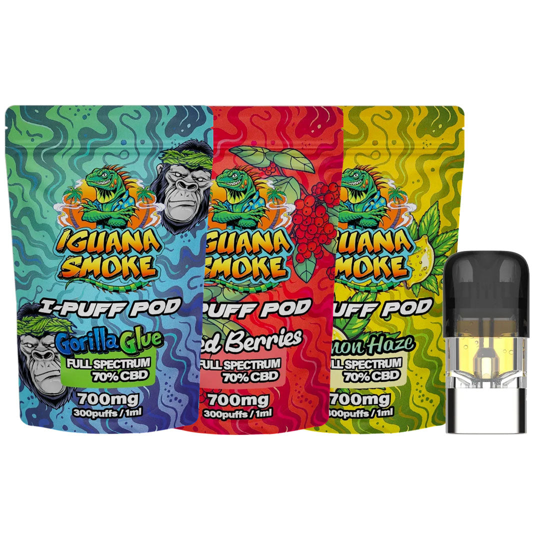 Iguana Smoke I-Puff 1ml CBD Vape Replacement Pod (700mg)