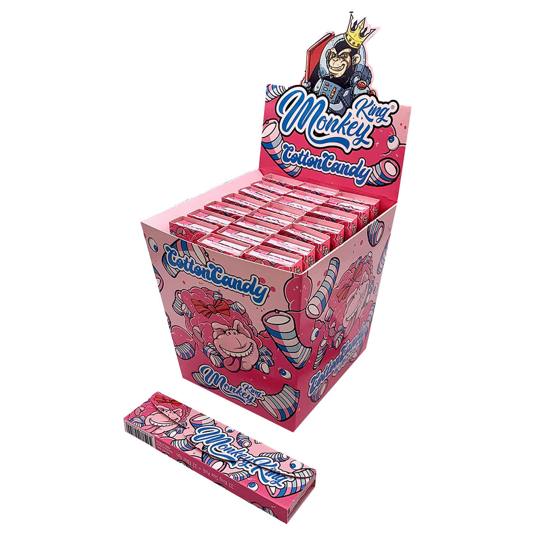 Monkey King Scented Smoking Papers & Tips 24PACK Monkey King Cotton Candy