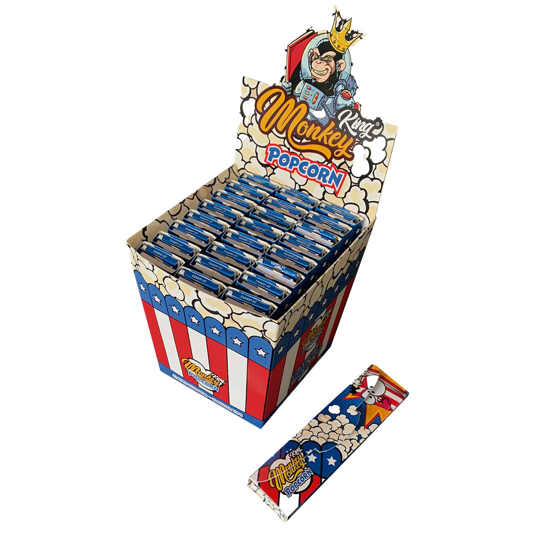 Monkey King Scented Smoking Papers & Tips 24PACK Monkey King Popcorn