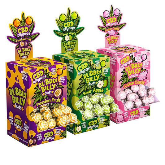 Bubbly Billy Buds CBD Lollipops (100 Pack)