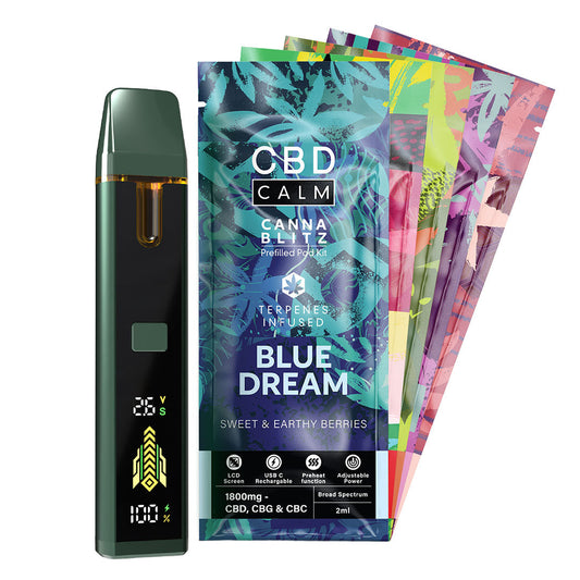 CBD Calm CANNABLITZ 1800mg Prefilled Vape Kit