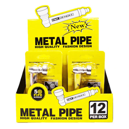 D&K Metal Pipes – Box of 12 Assorted Designs + 5 Screens D&K