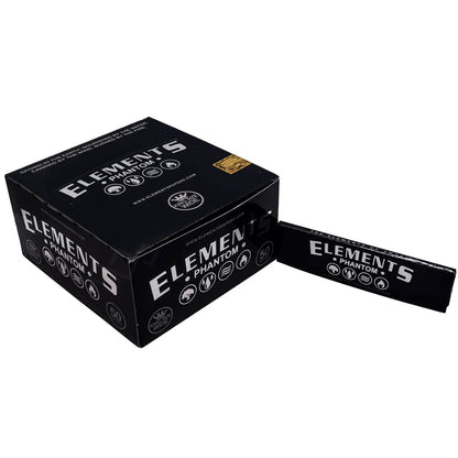 ELEMENTS King Size WIDE Phantom Rolling Papers – Ultra Thin & Slow Burning ( Thinnest Element Papers ever made ) Elements