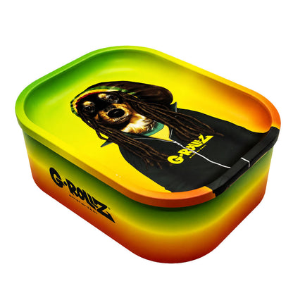 G-Rollz Medium Storage Box Tin with Tray Lid – 7 Unique Designs
