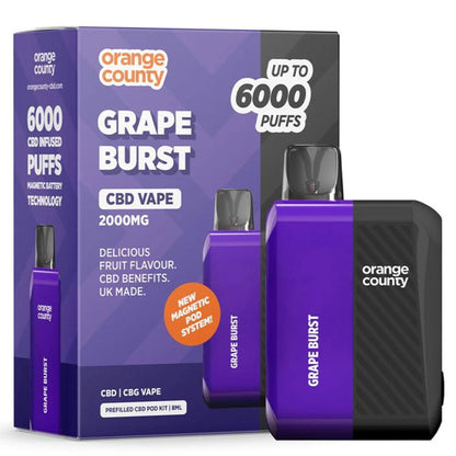 Orange County Prefilled CBD Pod Kit 2000mg 8ml