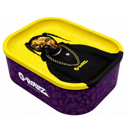 G-Rollz Medium Storage Box Tin with Tray Lid – 7 Unique Designs