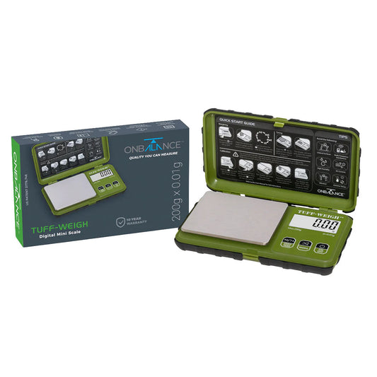 ON BALANCE TUF-200-GN Tuff-Weigh Pocket Scale - Green 200g x 0.01g On Balance