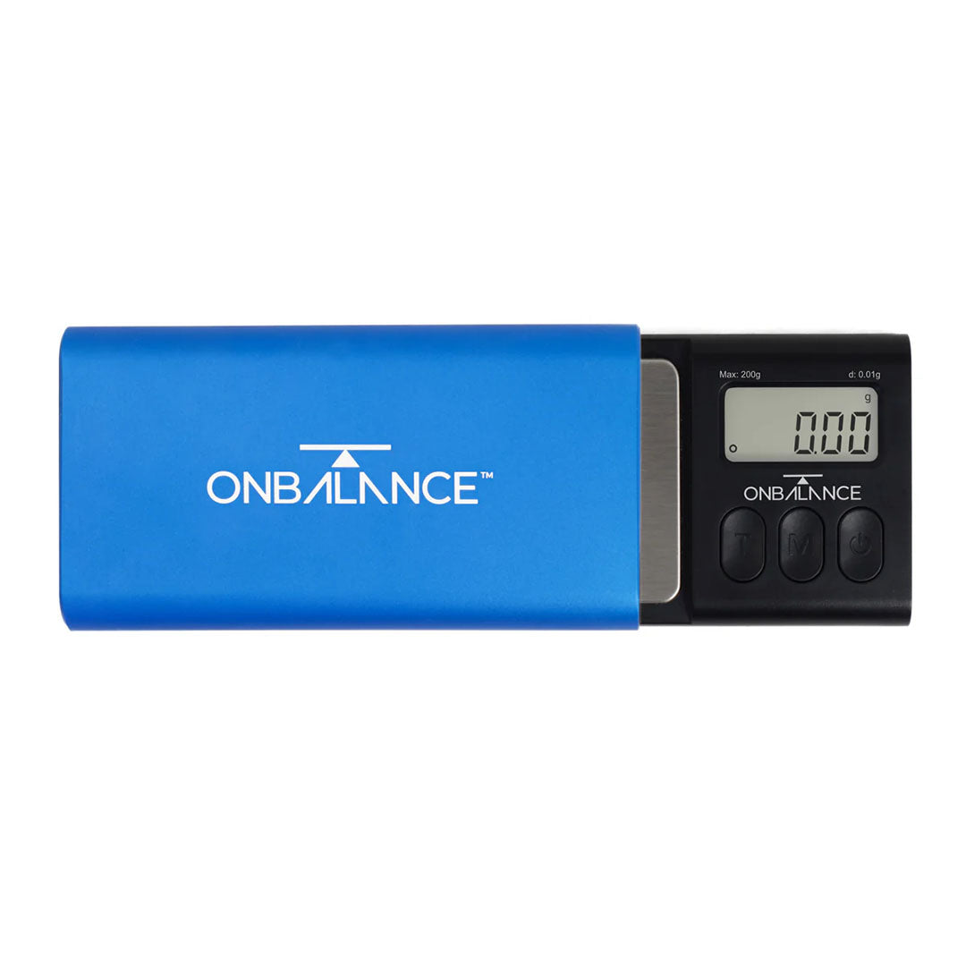 ON BALANCE SD 200 SLIDE Pocket Scale - 200g x 0.01g On Balance Blue