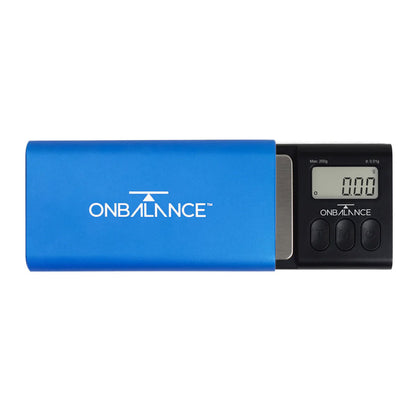 ON BALANCE SD 200 SLIDE Pocket Scale - 200g x 0.01g On Balance Blue