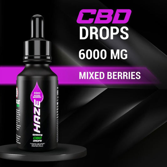 Mixed Berries Haze CBD Drops 30ml 6000mg  Haze CBD   