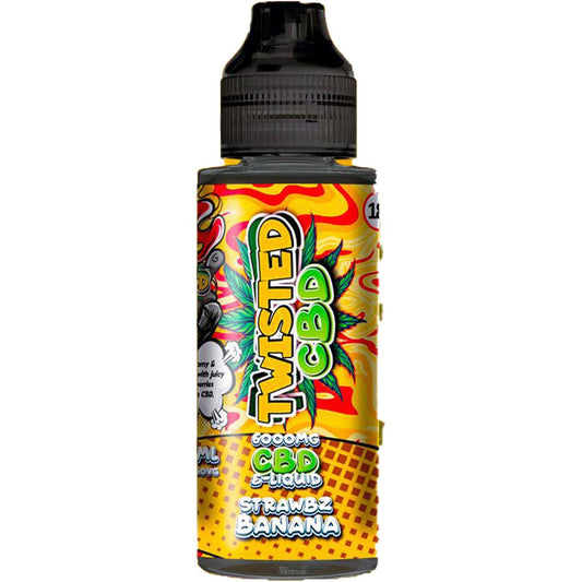 Twisted CBD Strawbz Banana 6000mg E-Liquid  Twisted CBD   